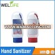 50ml empty bottle PET plastic hand sanitizer bottle with carabiner