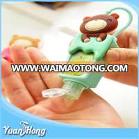 travel animal Cartoon shape waterless hand sanitizer silicone holder